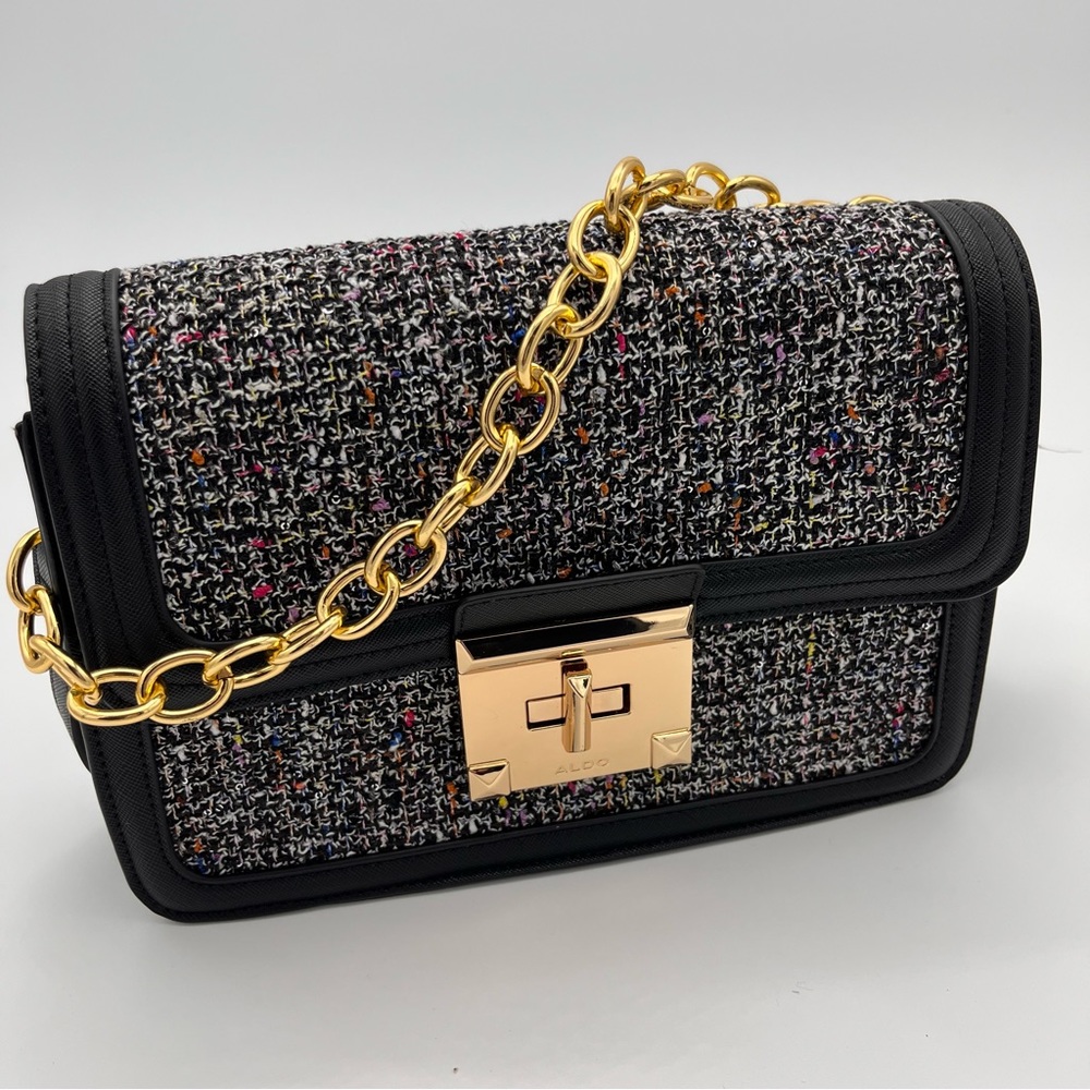 ALDO Tweed Crossbody Bag NEW - 3 Different Staps - Fall Must Have!